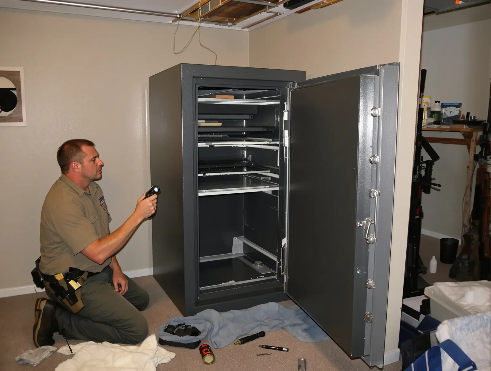 Locksmith at work